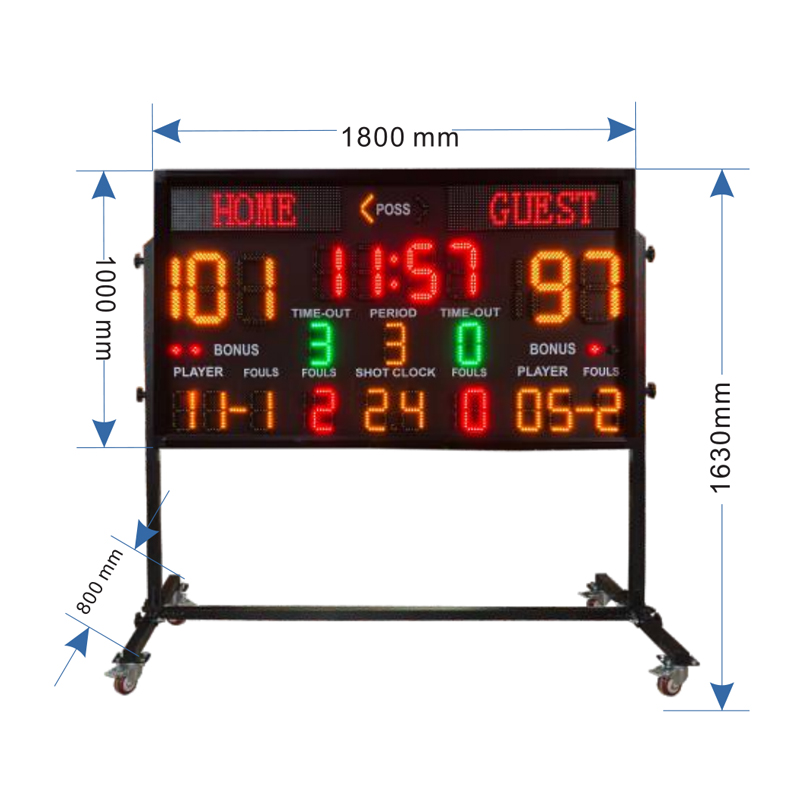 Scoreboard Digital - Zewnętrzna tablica wyników LED na stadionach,