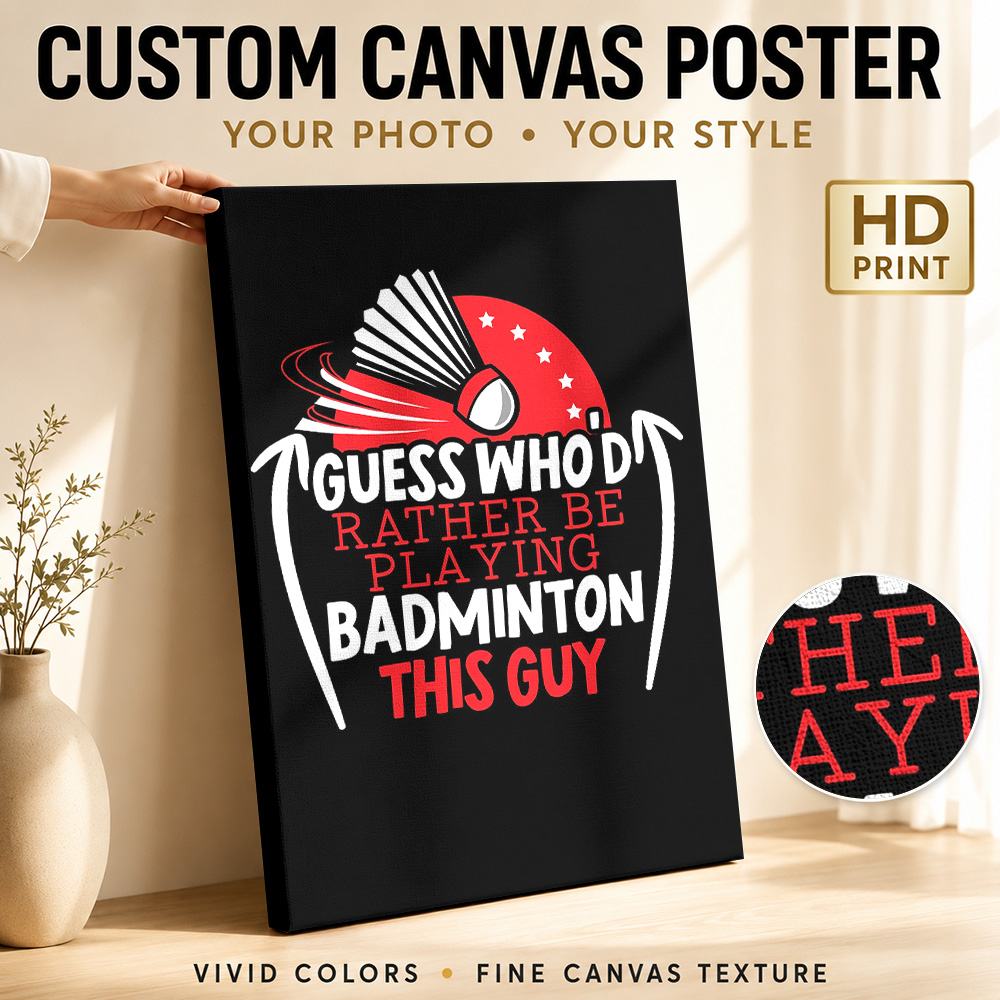 Obraz na płótnie z badmintoniś – Badminton Poster recenzja i cena