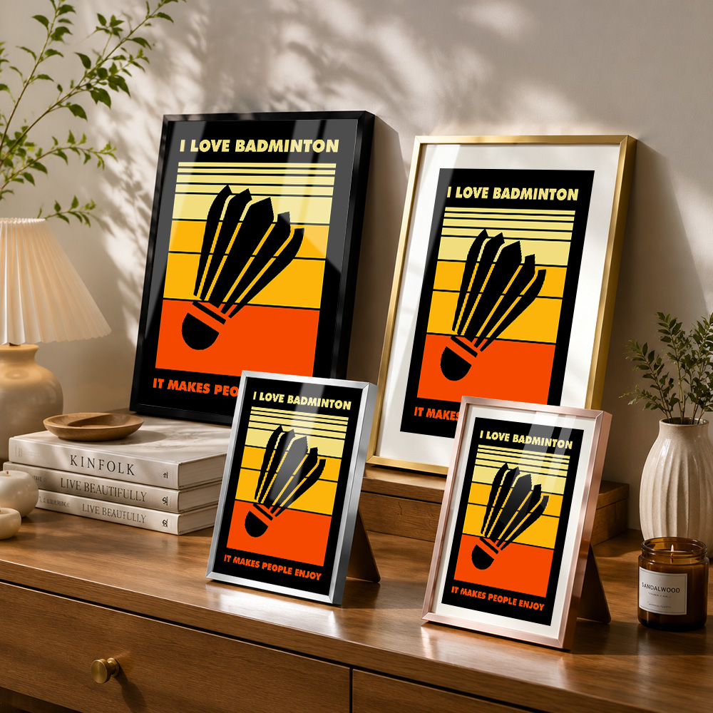 Metalowy plakat badmintonski z – Badminton Poster recenzja i cena